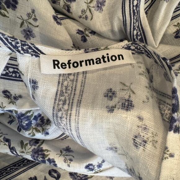 NWT Reformation Veronika Linen Dress Size Small - Picture 6 of 11